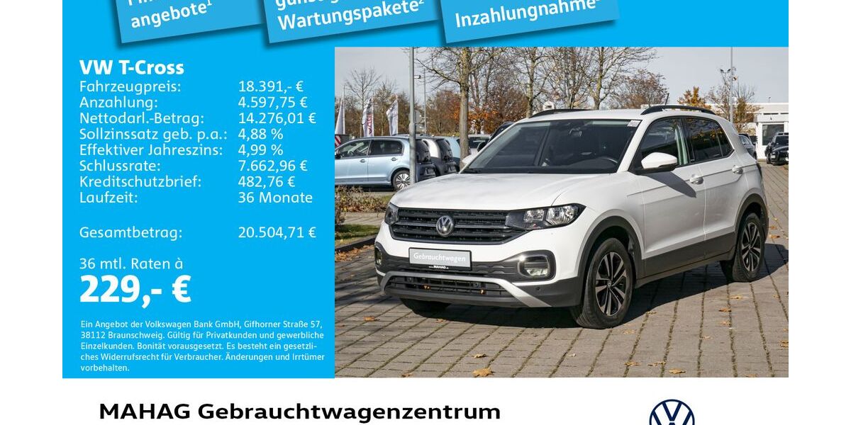 VW T-Cross 68.253 km 18.391 € München 80935