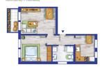 Erdgeschoßwohnung Staßfurt - 2 Zimmer, 49 m&sup2;, 396&euro; | Angebot:26366810