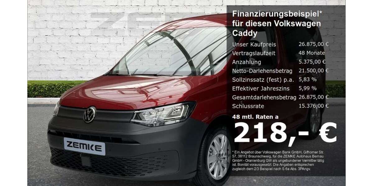 VW Caddy 13.969 km 26.875 &euro; Oranienburg 16515