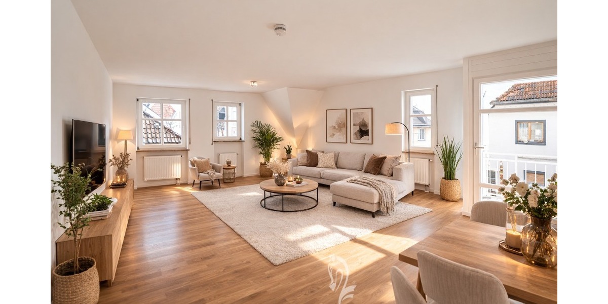 +reserviert+ Renovierte 2,5-Zimmer-Wohnung mit Balkon, zentral und ruhig - Etagenwohnung Haßfurt | Angebot:25542190