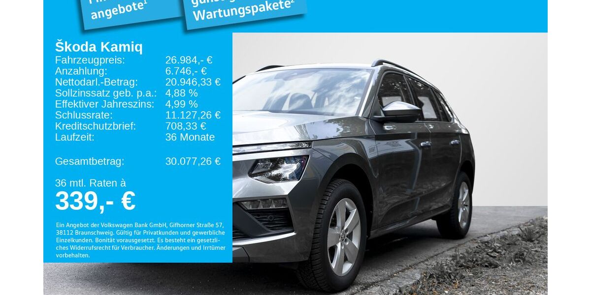 Skoda Kamiq 3.268 km 25.985 &euro; Dachau 85221