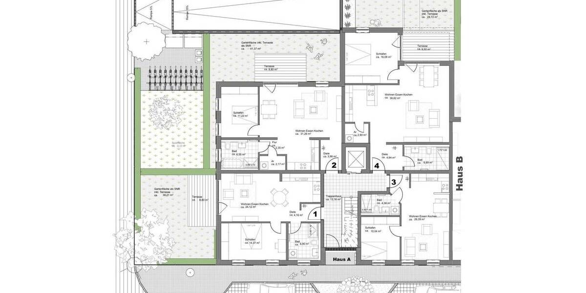 Etagenwohnung Fürth Südstadt - 2 Zimmer, 65 m&sup2;, 431.000&euro; | Angebot:26243942