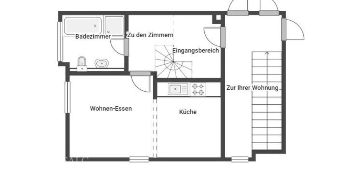 Maisonettenwohnung Wernberg-Köblitz Köblitz - 2 Zimmer, 50 m&sup2;, 500&euro; | Angebot:25415181