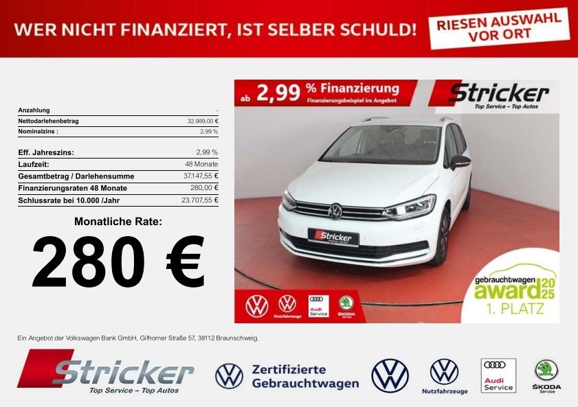 VW Touran 30.271 km 32.989 &euro; Horn-Bad Meinberg 32805