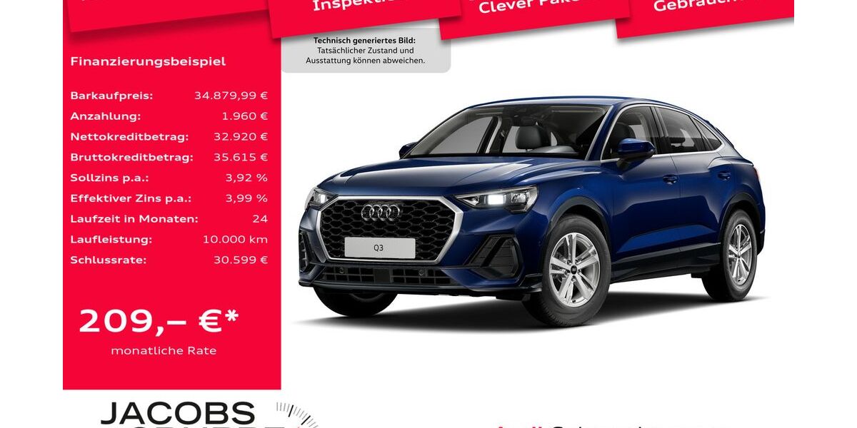 Audi Q3 4.307 km 34.880 &euro; Mönchengladbach 41066