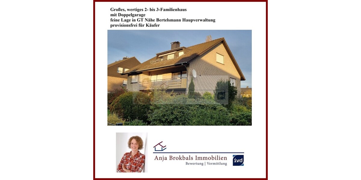 Viel Raum für 1 bis 3 Familien oder wohnen und vermieten! - Zweifamilienhaus Gütersloh Avenwedde | Angebot:23607385