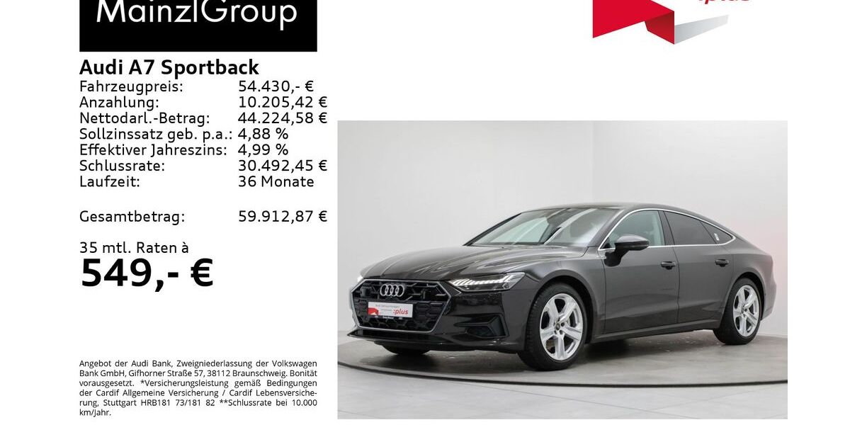 Audi A7 11.200 km 52.860 &euro; Feldkirchen/Westerham 83620