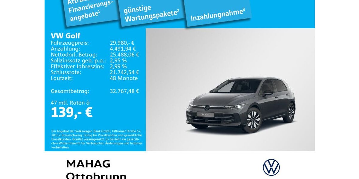 VW Golf 17.875 km 29.980 &euro; Ottobrunn 85521