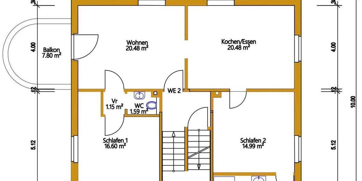 Etagenwohnung Fritzlar - 3 Zimmer, 79 m&sup2;, 800&euro; | Angebot:26345348