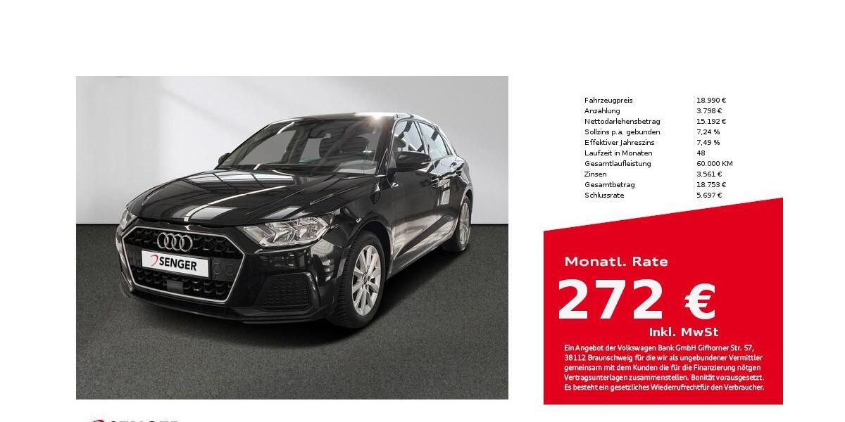 Audi A1 29.313 km 18.990 &euro; Bielefeld 33609