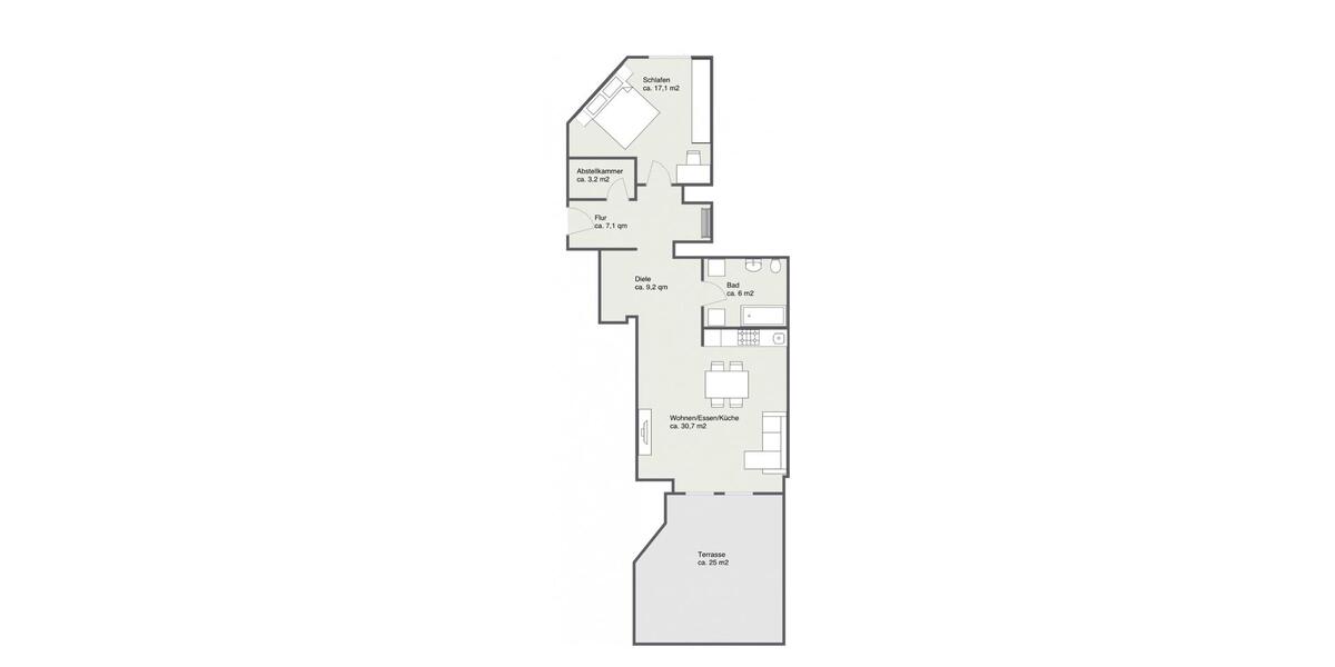 Erdgeschoßwohnung Dillingen an der Donau - 2.5 Zimmer, 83 m&sup2;, 287.500&euro; | Angebot:26400303
