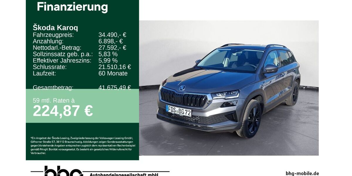 Skoda Karoq 2.878 km 34.490 &euro; Freudenstadt 72250