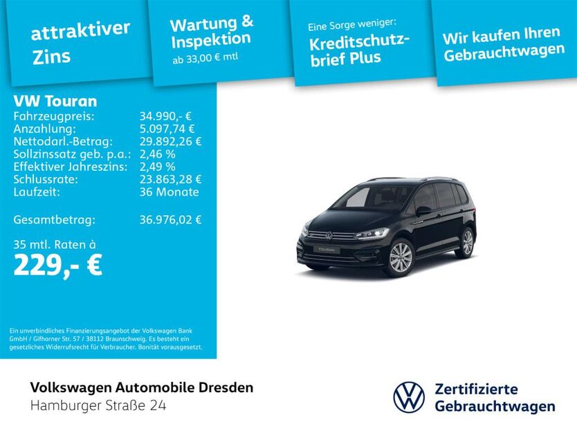 VW Touran 25.958 km 34.990 € Dresden 01067