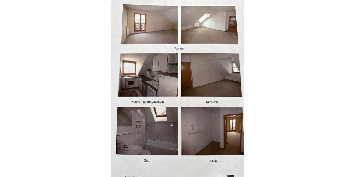 Dachgeschoss Eigentumswohnung 63 qm in Peiting 2 zimmer