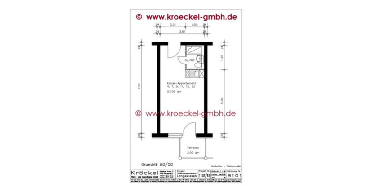 Etagenwohnung Ilmenau Ankenbachshof - 1 Zimmer, 26 m&sup2;, 220&euro; | Angebot:21794032