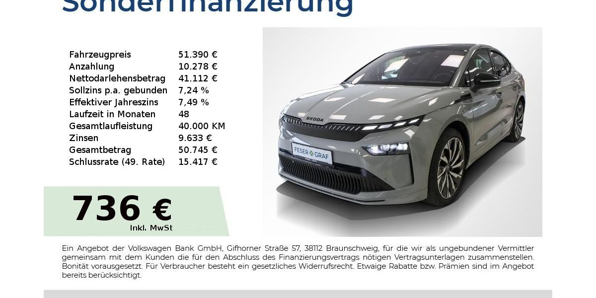 Skoda Enyaq 12.250 km 51.390 € Nürnberg 90441