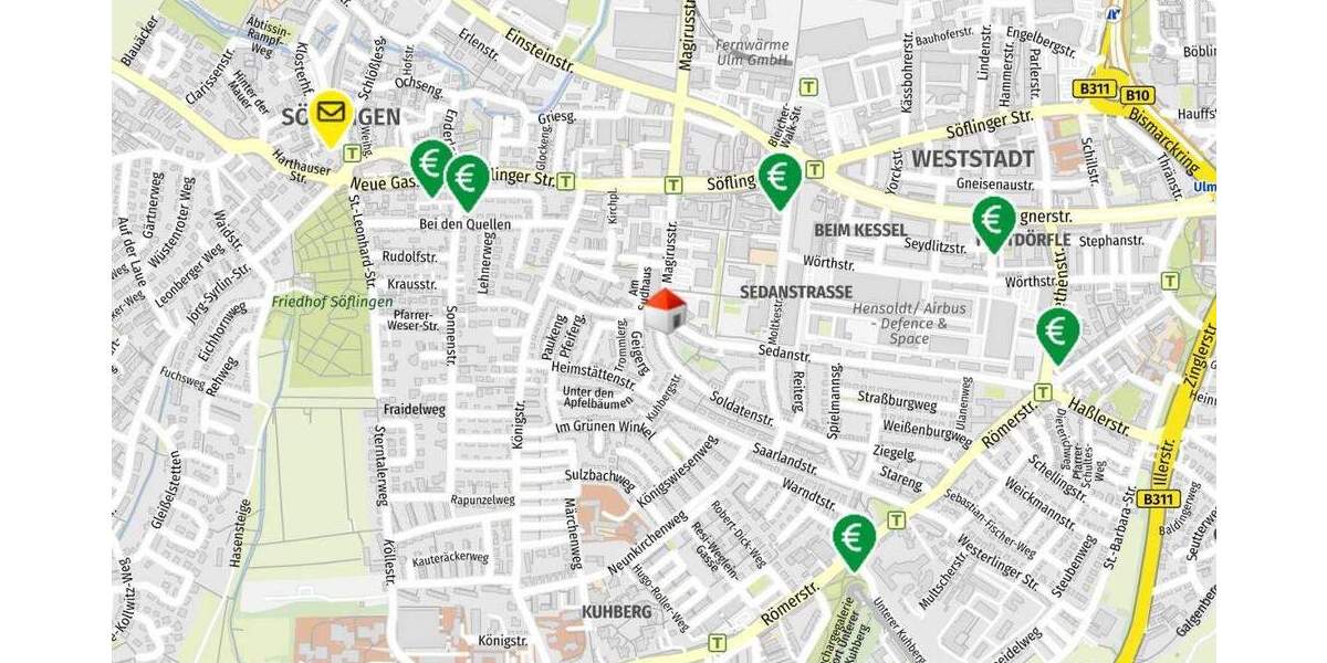 Mehrfamilienhaus, Wohnhaus Ulm Weststadt - 2 Zimmer, 477 m&sup2;, 1.395.000&euro; | Angebot:24449403