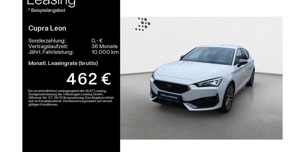 Cupra Leon 15.512 km 29.930 &euro; Hofheim-Diedenbergen 65719
