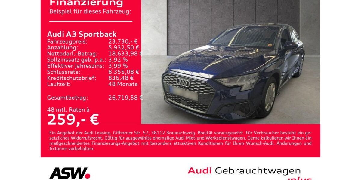 Audi A3 59.600 km 23.730 &euro; Heilbronn 74074