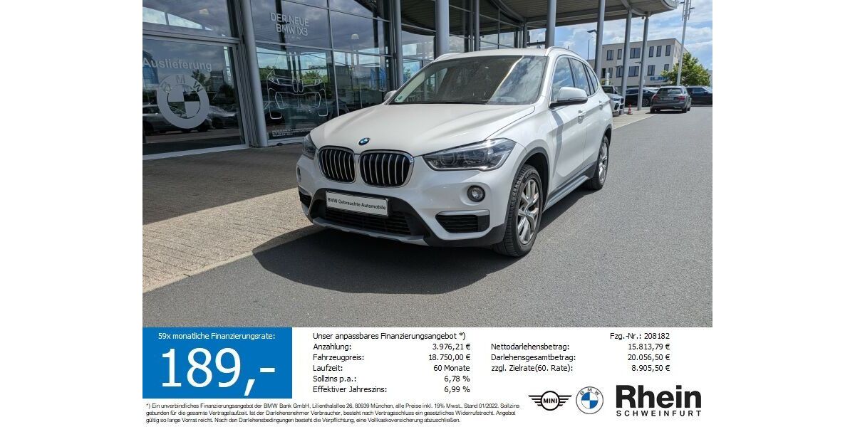 BMW X1 133.552 km 18.750 &euro; Schweinfurt 97424