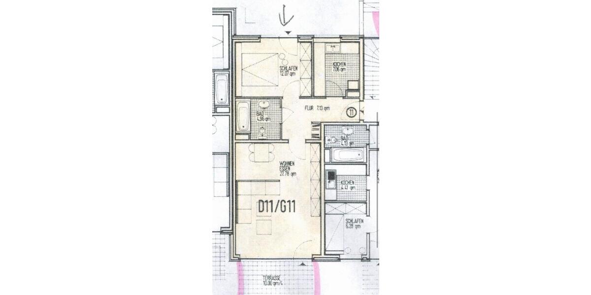 Erdgeschoßwohnung Stuhr - 2 Zimmer, 64 m&sup2;, 820&euro; | Angebot:24851326