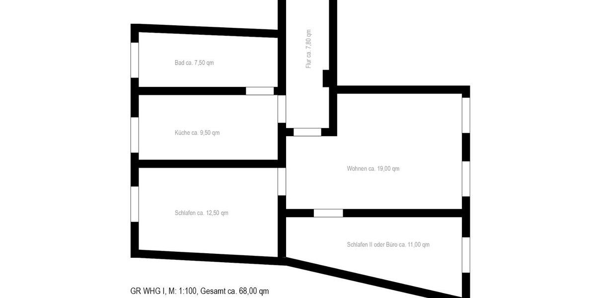 Etagenwohnung Lichtenstein (Sachsen) - 3 Zimmer, 68 m&sup2;, 470&euro; | Angebot:25830309
