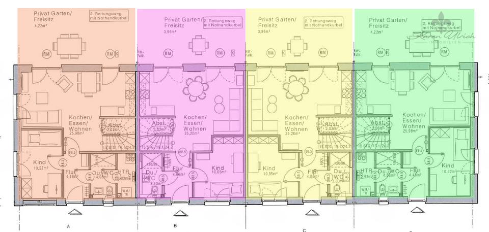 Reihenhaus Seevetal - 4 Zimmer, 86 m&sup2;, 1.462&euro; | Angebot:25922359