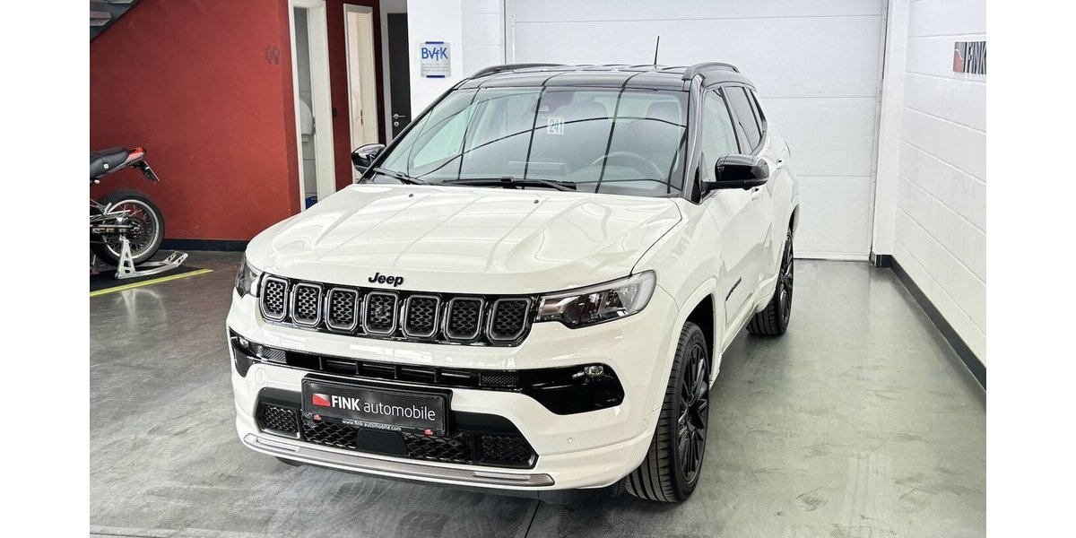 Jeep Compass S Plug-IN Hybrid 4WD 1.Hand Anhängerkplg 43.400 km 24.720 &euro; Lich 35423