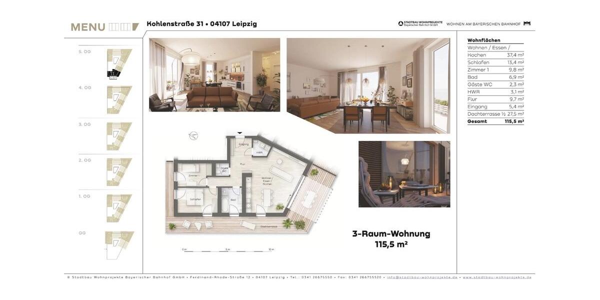Einfamilienhaus Leipzig Mitte - 3 Zimmer, 116 m&sup2;, 2.303&euro; | Angebot:25432946