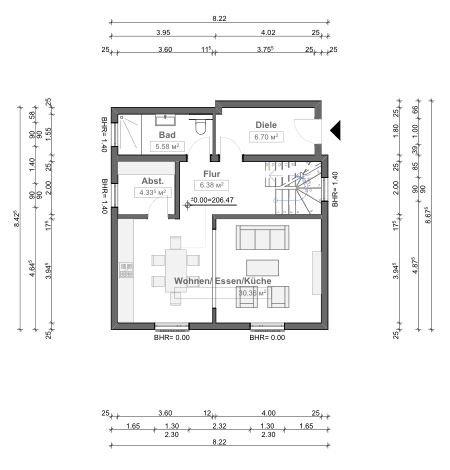 Einfamilienhaus Gummersbach Berstig Süd - 4 Zimmer, 120 m&sup2;, 1.390&euro; | Angebot:26211220