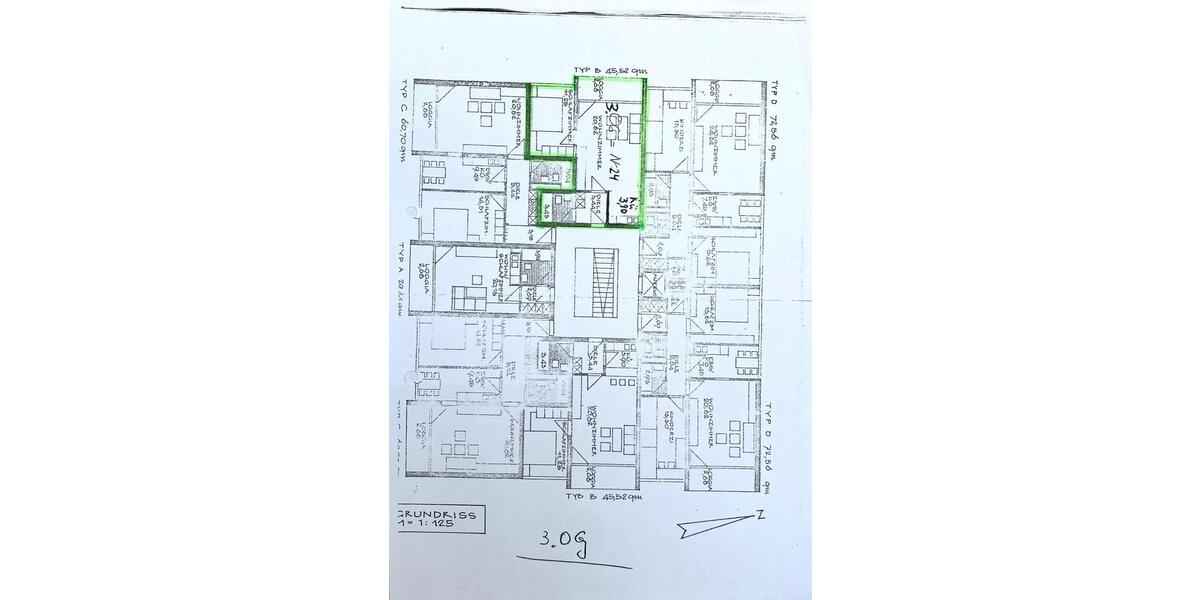 Etagenwohnung Vilshofen an der Donau - 2 Zimmer, 47 m&sup2;, 89.900&euro; | Angebot:26336547