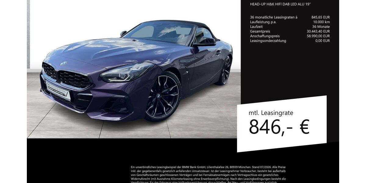 BMW Z4 M40 14.670 km 58.990 &euro; Siegen 57076