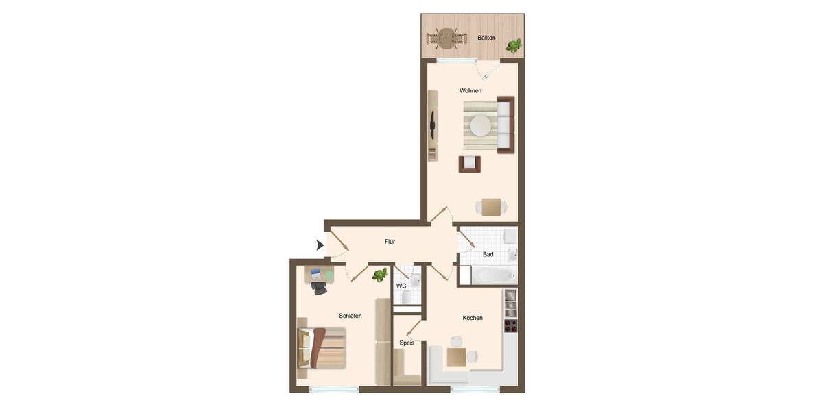 Etagenwohnung Oberasbach / Altenberg Altenberg - 2 Zimmer, 70 m&sup2;, 240.000&euro; | Angebot:26358337