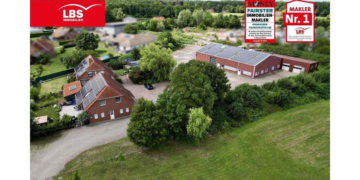 Junge Gewerbeeinheit: KFZ- Werkstatt mit Lagerhalle und zwei Büro- oder Wohngebäude... zimmer