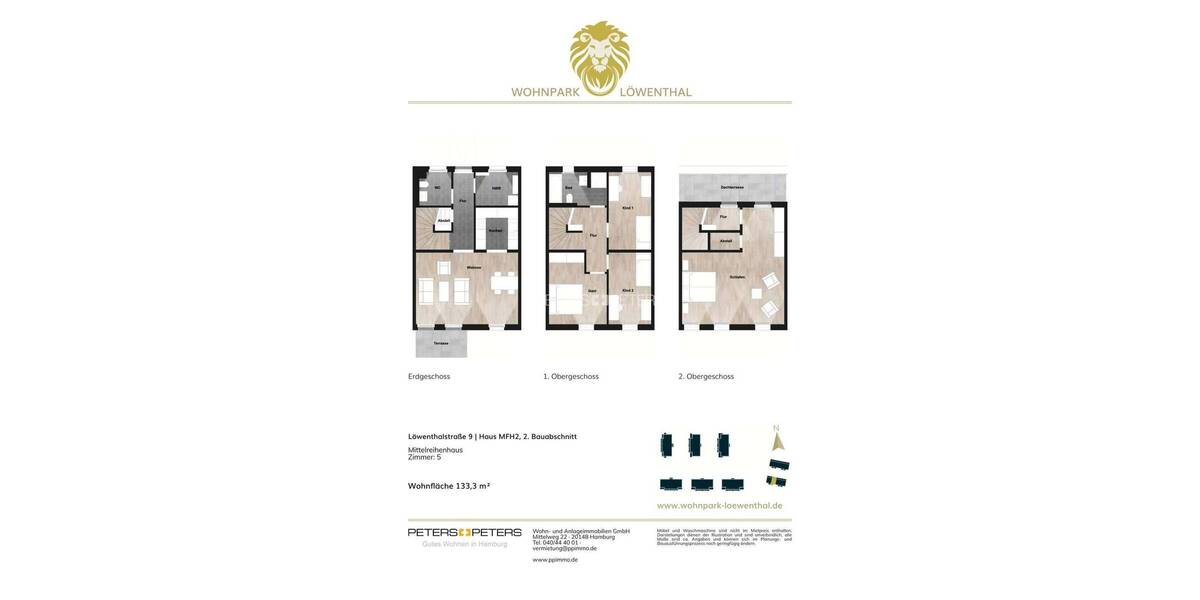 Etagenwohnung Schwerin Werdervorstadt - 5 Zimmer, 133 m&sup2;, 1.499&euro; | Angebot:26362601