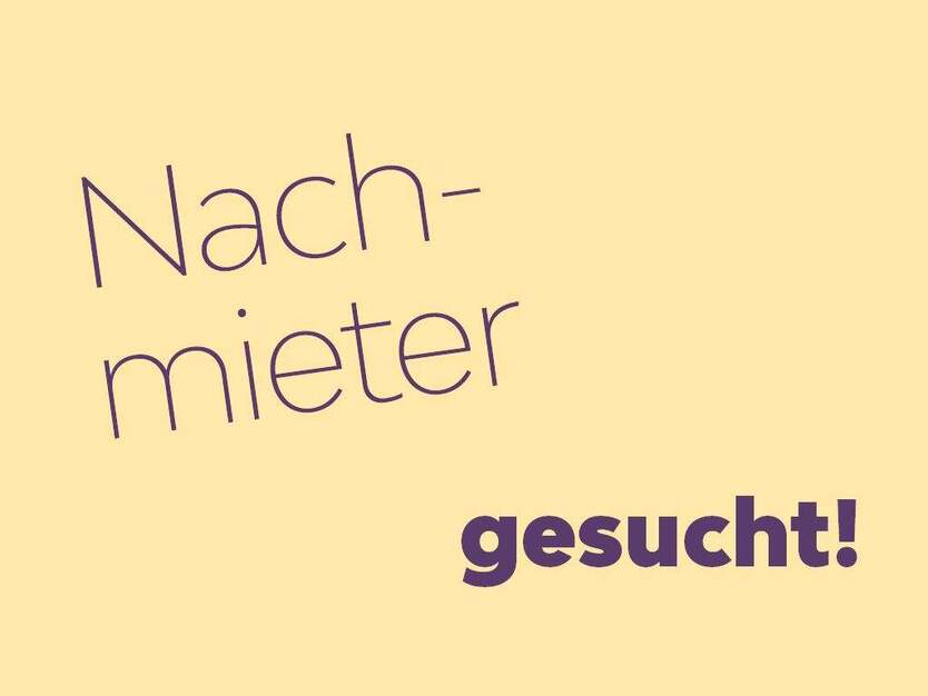 Die Einbauküche ist schon da. Nachmieter für 3-Zimmer-Wohnung mit Wanne und Balkon gesucht. 3 zimmer
