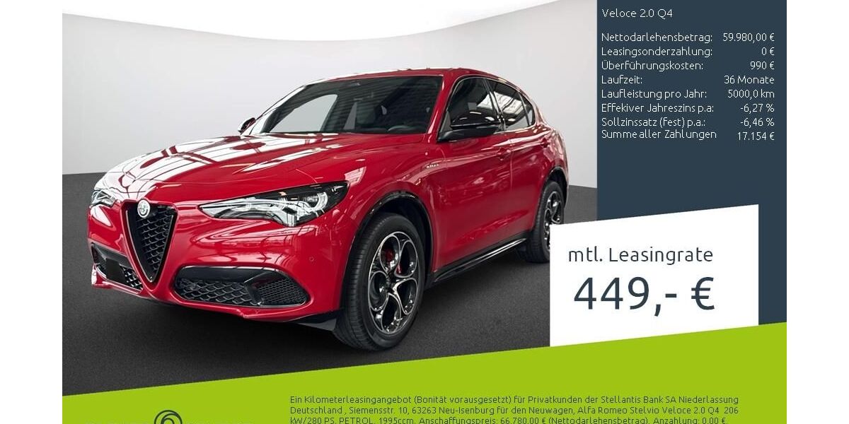 Alfa Romeo Stelvio 4.500 km 59.980 &euro; Borken 46325