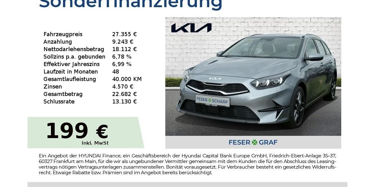 Kia ceed / Ceed 5.900 km 27.355 &euro; Roth 91154