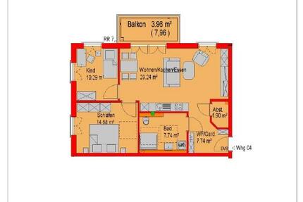Wohnung Metten - 3 Zimmer, 75 m&sup2;, 830&euro; | Angebot:25304933