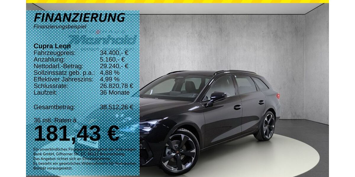 Cupra Leon 1.010 km 34.400 &euro; Auerbach/Rebesgrün 08209