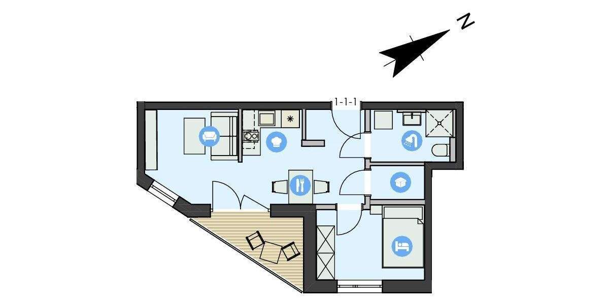 Etagenwohnung Dinkelsbühl - 2 Zimmer, 39 m&sup2;, 206.000&euro; | Angebot:25958390