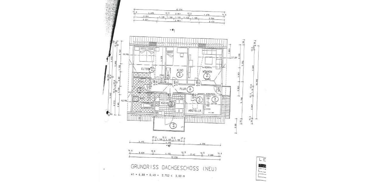 Dachgeschoßwohnung Dillenburg - 4 Zimmer, 94 m&sup2;, 215.000&euro; | Angebot:26402904