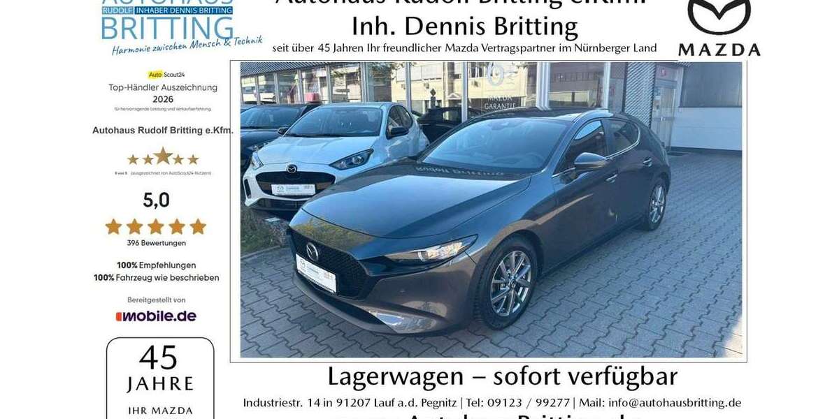 Mazda 3 69.800 km 19.490 &euro; Lauf an der Pegnitz 91207
