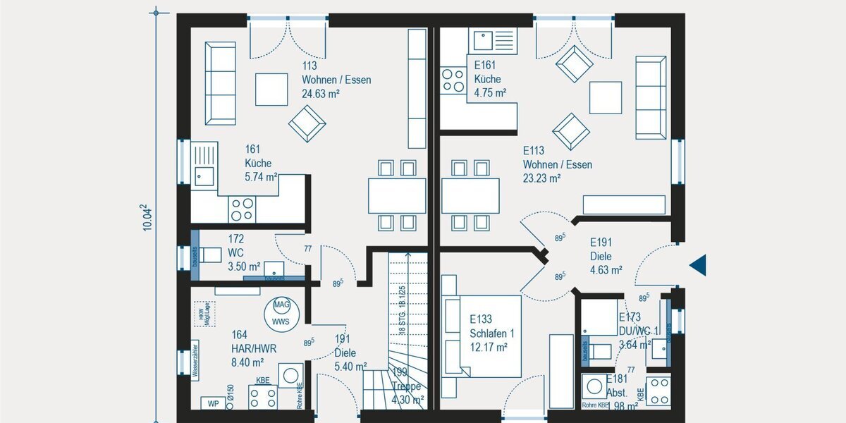 Geplantes Zweifamilienhaus in Kürten: Viel Raum und Mitgestaltungsmöglichkeiten - Zweifamilienhaus Kürten | Angebot:27393117