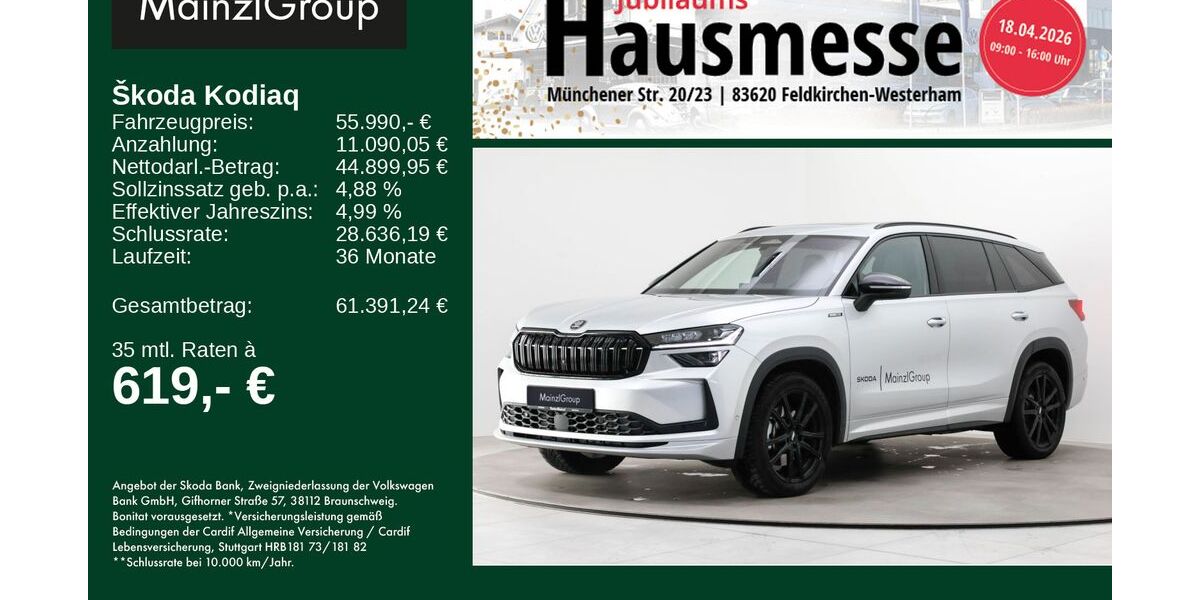 Skoda Kodiaq 16.000 km 55.990 &euro; Feldkirchen/Westerham 83620