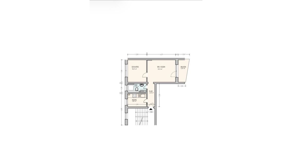 Provisionsfrei* Einziehen & Wohlfühlen: Helle 2-Zimmer-Wohnung in Hannover Ricklingen - 2- Hannover Oberricklingen | Angebot:27082178