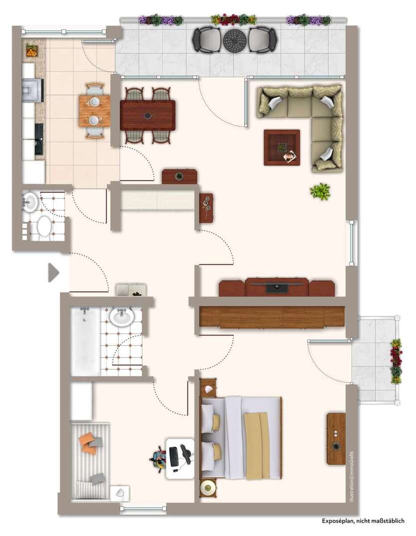 Wohnung zum Mieten in Dachau 1.185 € 79 m² 3 zimmer
