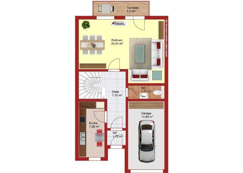 Reihenendhaus Cottbus Sielow - 5 Zimmer, 120 m&sup2;, 249.000&euro; | Angebot:26819714