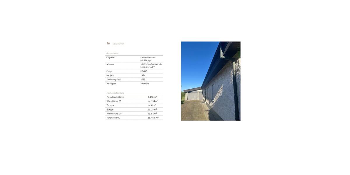 Etagenwohnung Eiterfeld - 6 Zimmer, 134 m&sup2;, 850&euro; | Angebot:24604282