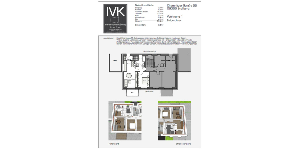 Etagenwohnung Stollberg (Erzgebirge) - 5 Zimmer, 120 m&sup2;, 688&euro; | Angebot:25803443